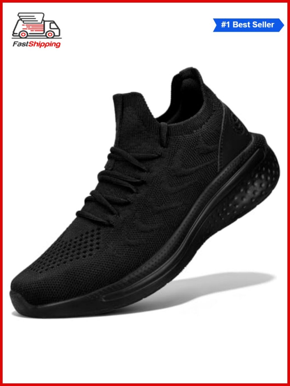 ✨ Pujcs Womens Walking Running Shoes Slip-On Breathable Mesh Tennis Sneakers